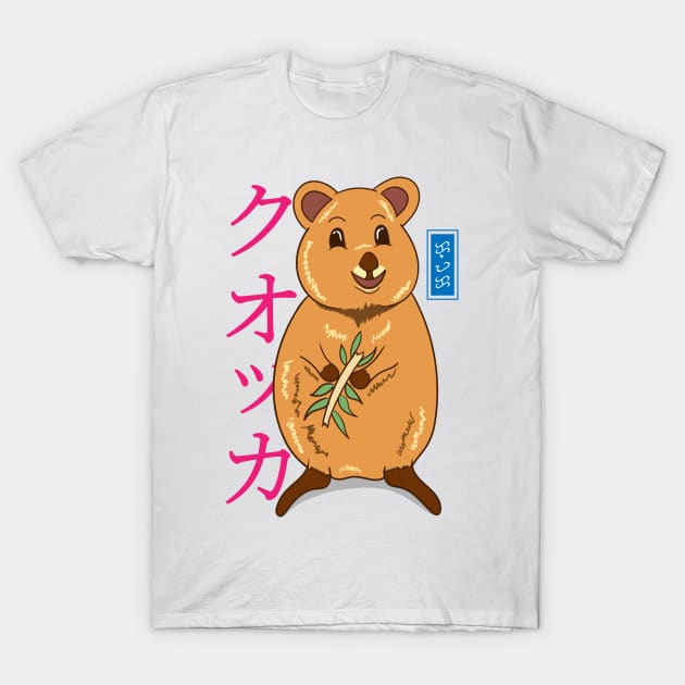 Kawaii Quokka - White T-Shirt by Thor Reyes